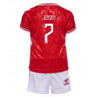 Denmark Mathias Jensen #7 Replica Home Minikit Euro 2024 Short Sleeve (+ pants)